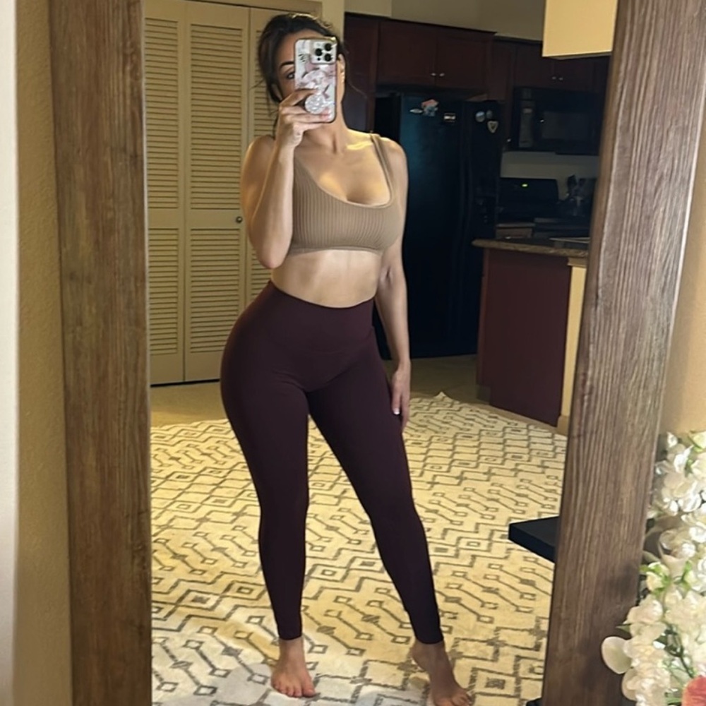 OFFLINE by Aerie OG High Waisted Leggings Sz S -  Maroon